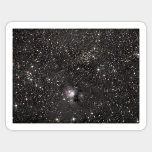 Deep space - reflection nebula IC 5134 among stars Sticker